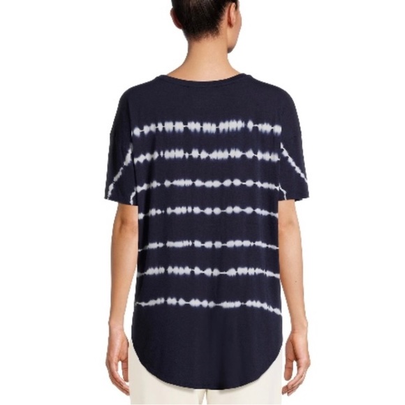 Time and Tru Women's Crewneck Solid & Tie-Dye Tunic Tee Plus Size XXL (20) Navy - Picture 4 of 13